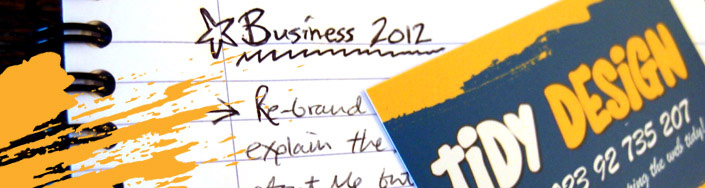Business Resolutions and Tidy Targets for 2012
