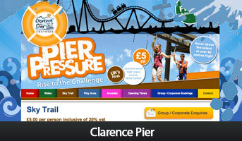 Clarence Pier in Southsea, Portsmouth Clarence Pier in Southsea, Portsmouth
