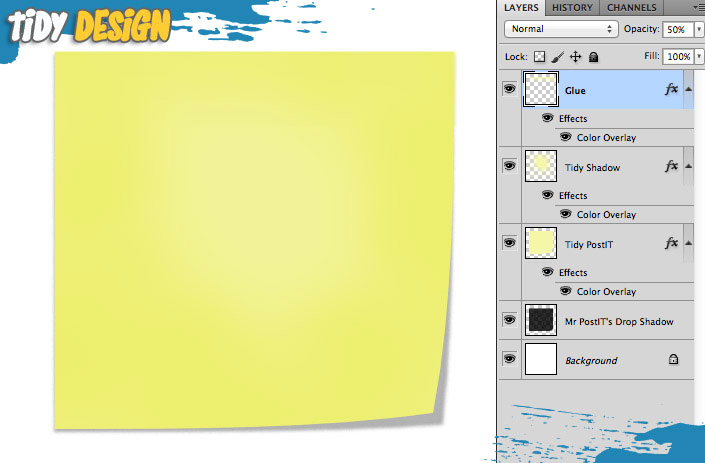 FREE Post it Note PSD