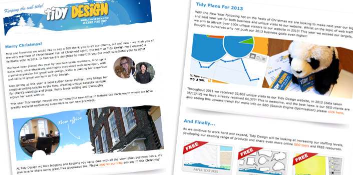 Newsletter Designer Southsea