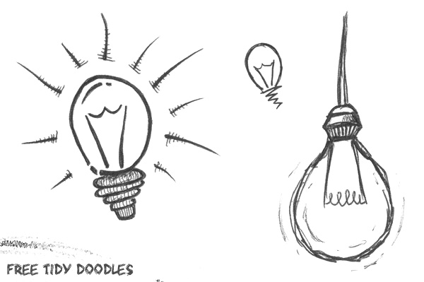 FREE Light Bulb Sketch