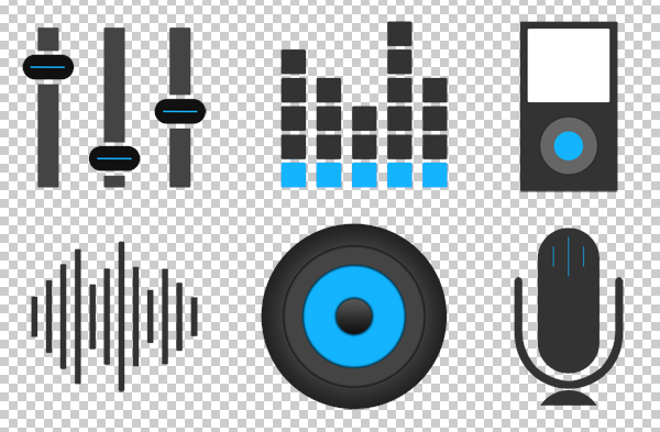 free-music-icons-flat