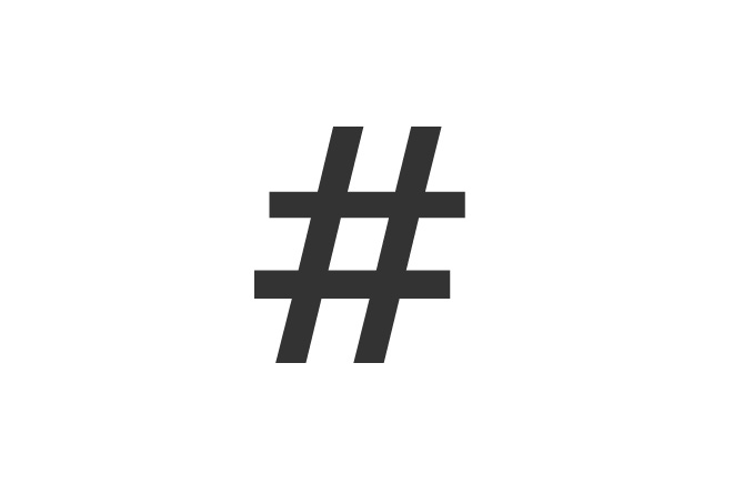 Hashtags.