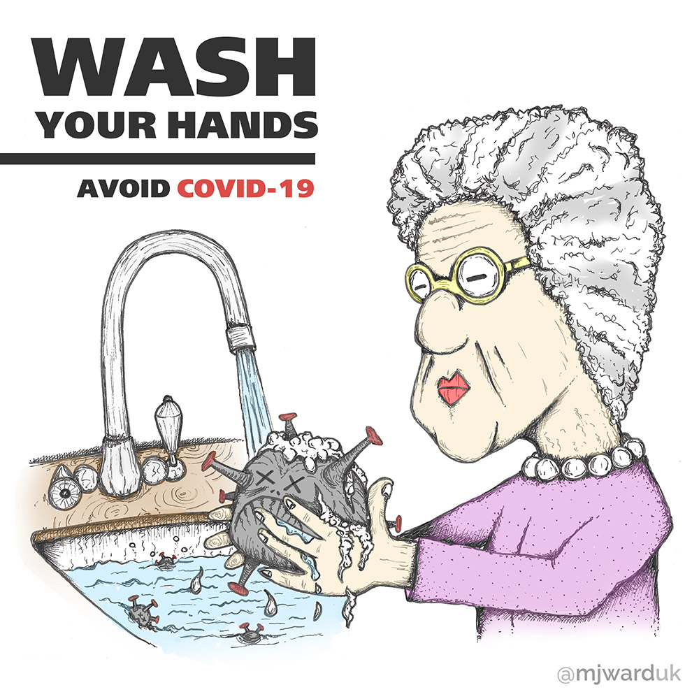 Coronavirus Artwork, Wash Your Hands